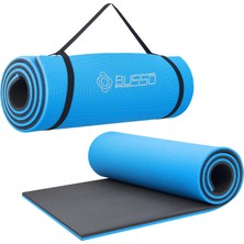 Busso PLT30 Mavi Renkli 1,6 cm Kalınlığında Pilates Matı 60X180 cm Ölçülerle Tekil Kullanım İçin