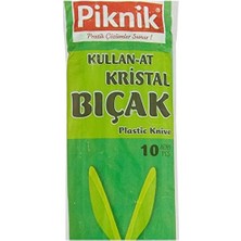 Skygo Piknik Kullan-At Kristal Bıçak 10'lu Renk'li 1441