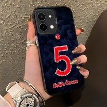 HONTINGA Vivo Y28 ile Uyumlu Kılıfı Silikon Kenar Sert Arka Düşüme Önleyici Basitlik Anti Düşme Kamera Korumali Dünya Kupası 5 Numara Salih Özcan Desen Telefon Kılıfı K1-1208