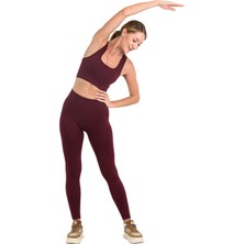 Leepsy Vita Seamless Kadın Spor Takım Toparlayıcı Tayt ve Büstiyer Set