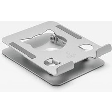 Skygo 360 Derece Dönebilen Tablet ve Telefon Standı Kedi Figürlü Metal Silver