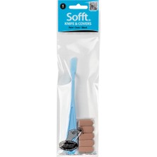 Panpastel Sofft Knife Covers Round Set No:1 (Spatül ve Yuvarlak Sünger Başlıklar) 6 Parça