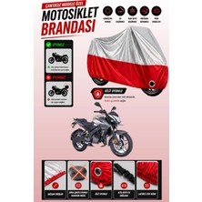Cemku Twin Üst Gri - Alt Kırmızı Bajaj Pulsar Ns 200 Ug Uyumlu Motor Brandası, Arka Çanta Uyumsuz