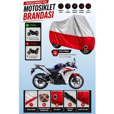 Cemku Twin Üst Gri - Alt Kırmızı Honda Cbr 250 R Uyumlu Motor Brandası, Arka Çanta Uyumsuz