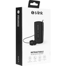 Skygo SL-BT105 Siyah Mobil Telefon Uyumlu Makaralı Titreşimli Bluetooth Kulaklık