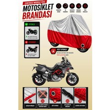 Cemku Twin Üst Gri - Alt Kırmızı Ducati Multistrada 1260 Touring Pack Uyumlu Motor Brandası