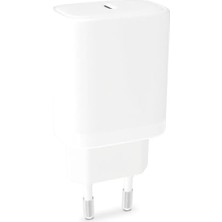 Skygo Type-C 25W Pd 3.0 Süper Hızlı Şarj Adaptörü Beyaz (Tek Başlık)(Yerli Üretim)