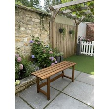 KARAS AHŞAP Masif Ahşap Bank Mutfak Bankı Bench 100CM*30CM Cevız Renk