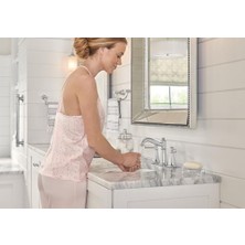 Skygo T6405 Belfield T6405 Belfield Çift Kulplu Breitgefaechert Banyo Musluk, Krom