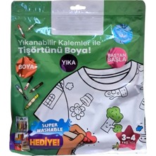 Kalem Hediyeli Boyanabilir Tişört 3-4 Yaş