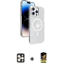 Pileli Store Pilelistore™ iPhone 16 Pro Max Kılıf Nova Modern Prime - Siyah Buffer Cam Ekran Koruyucu + Pvd Metal Kamera Lens - Gd