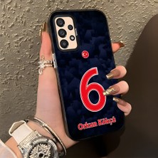 HONTINGA Samsung Galaxy A33 5g ile Uyumlu Kılıfı Silikon Kenar Sert Arka Düşüme Önleyici Basitlik Anti Düşme Kamera Korumali Dünya Kupası 6 Numara Orkun Kökçü Desen Telefon Kılıfı K1-1209