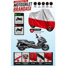 Cemku Twin Üst Gri - Alt Kırmızı Arora Gt 250 Uyumlu Motor Brandası, Arka Çanta Uyumsuz