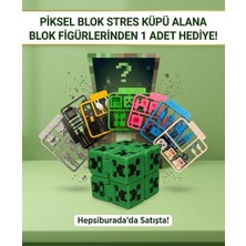 LunaLab3D Stres Küpü Yeşil Surat - Sonsuz Küp, Katlaç, Eğlenceli ve Taşınabilir Pidget Oyuncağı, Özel Seri, Oyun Karakteri