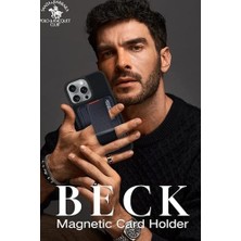 Skygo - 16 Pro Max ile Uyumlu Barbara Polo IPHONE12 13 14 15 Manyetik Standlı ile Uyumlu Cüzdan Kartlık