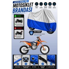 Cemku Twin Üst Gri - Alt Mavi Ktm 530 Exc Uyumlu Motor Brandası, Arka Çanta Uyumsuz