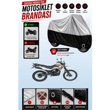 Cemku Twin Üst Gri - Alt Siyah Mondial X-Treme Moto Cross Uyumlu Motor Brandası, Arka Çanta Uyumsuz
