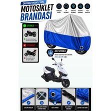 Cemku Twin Üst Gri - Alt Mavi Rks Rico Uyumlu Motor Brandası, Arka Çanta Uyumsuz