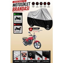 Cemku Twin Üst Gri - Alt Siyah Kanuni Breton S Uyumlu Motor Brandası, Arka Çanta Uyumsuz