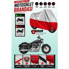 Cemku Twin Üst Gri - Alt Kırmızı Harley-Davidson Sportster 1200 Custom Uyumlu Motor Brandası