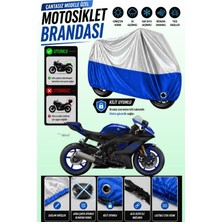 Cemku Twin Üst Gri - Alt Mavi Yamaha Yzf R6 Uyumlu Motor Brandası, Arka Çanta Uyumsuz