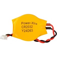 Power-Xtra CR2032-S ,düğme Tip 3V Soketli Lityum Pil