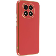 Mey Ithalat®   Redmi Note 14 Pro 4g Kılıf Volet Silikon - Kırmızı