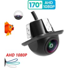 Exvol Geri Görüş Park Kamerası 1080P Ahd 170 Derece Balık Gözü Ahd-Cvbs Park Çizgi Ayarlı Su Geçirmez