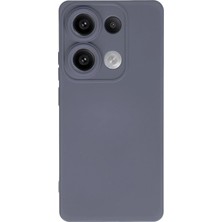 Mey Ithalat®   Redmi Note 13 Pro 4g Kılıf Nano Içi Kadife Silikon - Gri
