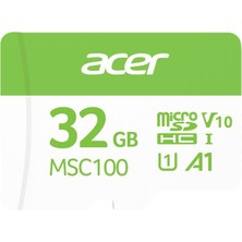 Acer MSC100 32GB Microsd U1 V10 A1 Aksiyon Kamera & Güvenlik Kamerası Uyumlu