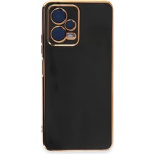 Mey Ithalat®   Redmi Note 12 Pro 5g Kılıf Volet Silikon - Siyah