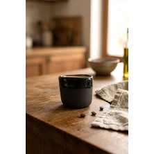 Koza Home Must Siyah/mavi Stoneware Hareli El Yapımı Mug & Türk Kahvesi Karışık 2li Set 8636