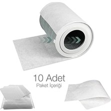 Skygo Faf Fresh Air Filter 10 Adet Smart Purifier 1/2h/2c/2s/3h/3c/pro/proh/4/4 Lite/4pro/f1 Ile Uyumlu Filtre Üstüne Tüy ve Toz Tutma Elektrostatik Elyaf Pamuk Ön Filtre (4 Pro Compatible)