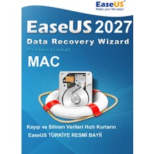 EaseUS Data Recovery Wizard Pro 2027 (MAC) - 1 MAC 1 Yıl Orijinal Resmi Site Kodu