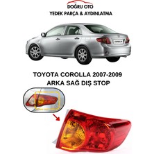 Doğru Oto Toyota Corolla Arka Dış Sağ Stop 2007-2009 Model Uyumlu