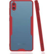Mey Ithalat®  Samsung Galaxy A02 Kılıf Platin Silikon - Kırmızı