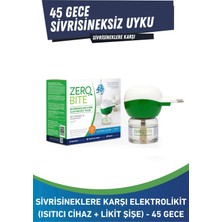 ZeroBite Sivrisineklere Karşı Elektrolikit Takım (Isıtıcı Cihaz + Likit Şişe) 30GR - 45 Gece Koruma