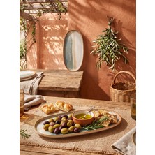 büyük oval tabak / servis / sunum / kahvaltı tabağı 25 cm Bonna Fium Hygge oval plate