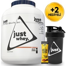 Just Nutrition Whey Protein Tozu + Karbonhidrat 2000 Gr 40 Servis Çikolata + Shaker + Protein Kahve Hediyeli