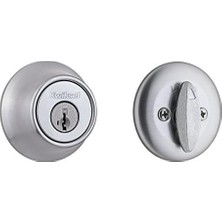 Skygo 660 Cylinder Deadbolt Featuring Smartkey Security In Satin Chrome