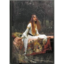 Deffter Art Of Word Lady Shalott J. William Waterhouse Çizgili Defter
