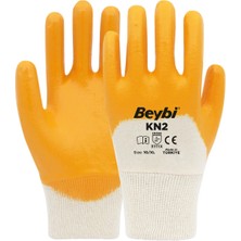 Beybi Kn2 Iç Yüzeyi Pamuklu Nitril Iş Eldiveni 12Lİ/XL