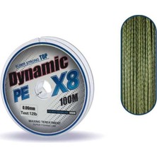 Captain Dynamic Soft Pe 8 Örgü Ip Misina 100MT Yeşil Standart-0.16 mm