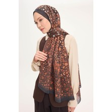 Silk Home Tencel Monare Şal Koyu Antrasit Taş Desen 75X195