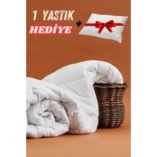 Sultan Halı Microfiber Biyeli Tek Kişilik Yorgan 155 x 215  + 1 Yastık Hediye !