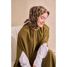 Silk Home Twill Ipek Eşarp Noiré Kahverengi 90X90
