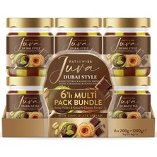 Patiswiss Sütlü Çikolatalı Antep Fıstığı Kreması – Juva Dubai Style, 200G x 6 Adet