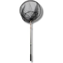 Outdoorun Powerex Paslanmaz Krom Çelik Lüks Kepçe (50CM Çap / 190CM Sap / Dar Göz)