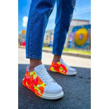 Tuba Toptaş CH254 - Cbt Pittura Erkek Ayakkabı 535 Neon Turuncu / Sıyah Yağmur