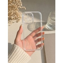 iPhone 16 Pro Max Uyumlu Şeffaf Kılıf Kamera Korumalı Darbe Emici Yumuşak Silikon Premium Şeffaf Kapak